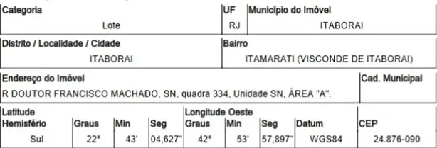 Lote/Terreno à venda, 3774m² no Itamarati (Visconde de Itaboraí), Itaboraí