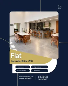 Flat com 1 Quarto para alugar, 42m² no Ingá Alto, Betim