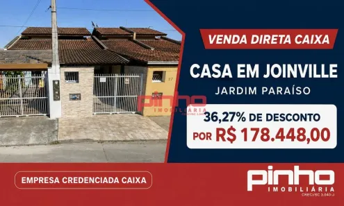 Casa com 2 Quartos à venda, 54m² no Jardim Paraíso, Joinville