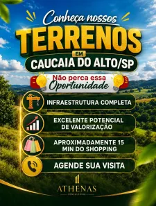 Lote/Terreno à venda, 500m² no Recreio Topázio (Caucaia do Alto), Cotia