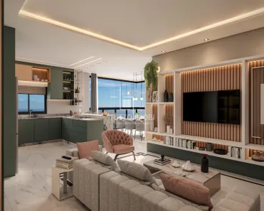 Apartamento com 3 Quartos à venda, 132m² no Balneário Perequê, Porto Belo