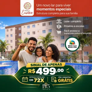 Apartamento com 2 Quartos à venda, 40m² no Guaribas, Eusébio