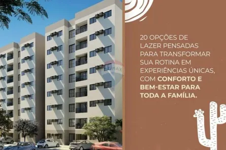 Apartamento com 2 Quartos à venda, 43m² no Luiz Gonzaga, Caruaru