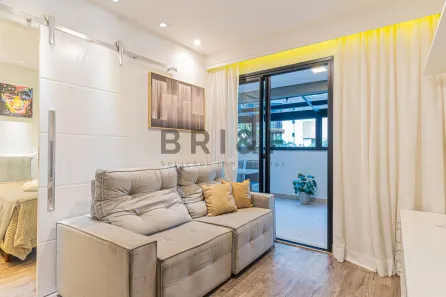 Apartamento com 1 Quarto para alugar, 47m² no Campo Belo, São Paulo