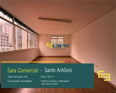 Sala Comercial à venda, 139m² no Santo Antônio, Belo Horizonte