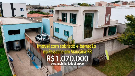 Sobrado com 3 Quartos à venda, 515m² no Passaúna, Araucária