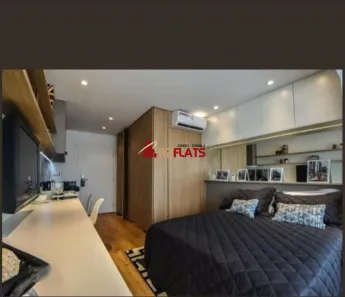 Flat com 1 Quarto para alugar, 30m² no Vila Cordeiro, São Paulo