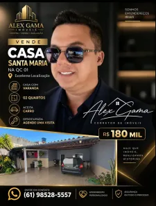 Casa com 2 Quartos à venda, 120m² no Santa Maria, Brasília