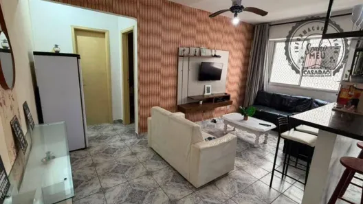 Apartamento com 1 Quarto à venda, 55m² no Caiçara, Praia Grande