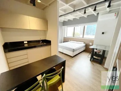 Apartamento com 1 Quarto para alugar, 23m² no Lourdes, Belo Horizonte