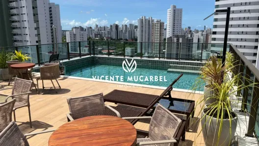 Apartamento com 1 Quarto para alugar, 28m² no Torre, Recife