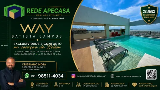 Apartamento com 3 Quartos à venda, 84m² no Batista Campos, Belém