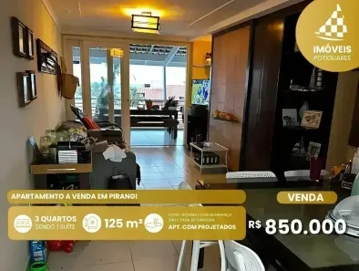 Apartamento com 3 Quartos à venda, 125m² no Pirangi do Norte (Distrito Litoral), Parnamirim