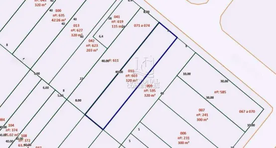 Lote/Terreno à venda, 320m² no Vila Metalúrgica, Santo André