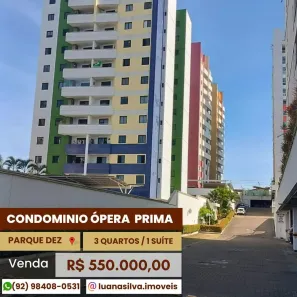 Apartamento com 3 Quartos à venda, 97m² no Parque 10 de Novembro, Manaus