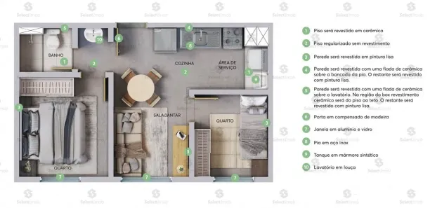 Apartamento com 2 Quartos à venda, 33m² no Vila Carmosina, São Paulo