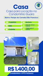 Casa de Condomínio com 2 Quartos para alugar, 65m² no São Francisco, Cuiabá