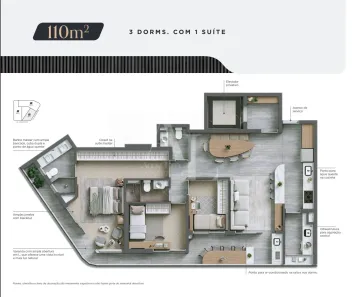 Apartamento com 3 Quartos à venda, 110m² no Alphagran Alphaville, Barueri