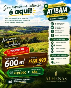 Lote/Terreno à venda, 600m² no Jardim Brasil, Atibaia