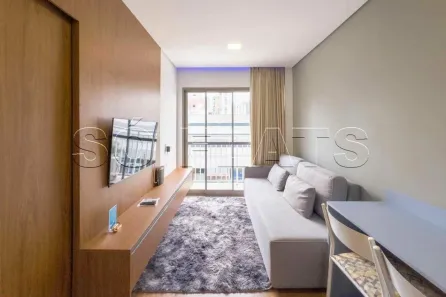 Apartamento com 1 Quarto para alugar, 27m² no Vila Nova Conceição, São Paulo
