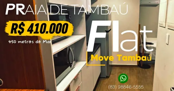 Apartamento com 1 Quarto à venda, 21m² no Tambaú, João Pessoa