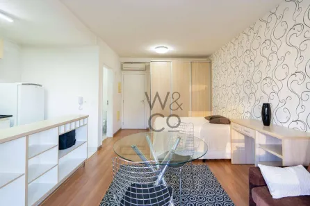 Apartamento com 1 Quarto para alugar, 46m² no Brooklin Paulista, São Paulo