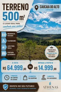Lote/Terreno à venda, 500m² no dos Mendes (Caucaia do Alto), Cotia