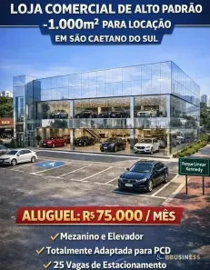 Prédio Comercial para alugar, 1100m² no Santa Paula, São Caetano do Sul