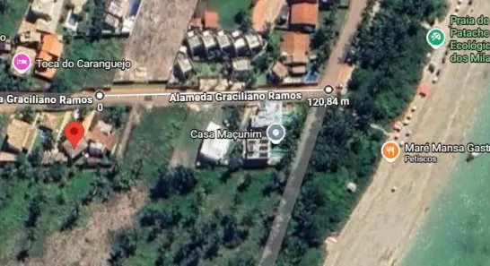 Lote/Terreno à venda, 450m² no Porto de Pedras, Porto de Pedras