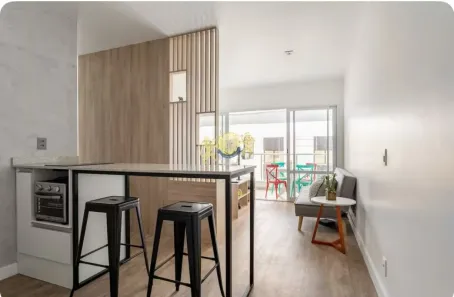 Flat com 1 Quarto para alugar, 42m² no Campo Belo, São Paulo