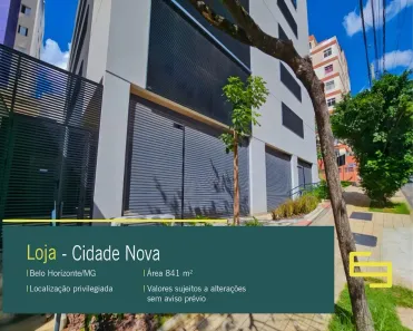 Ponto Comercial para alugar, 841m² no Cidade Nova, Belo Horizonte