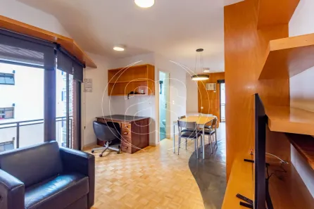 Apartamento com 1 Quarto para alugar, 42m² no Indianópolis, São Paulo