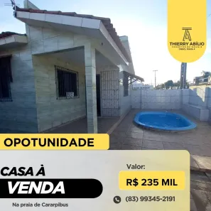 Casa com 2 Quartos à venda, 65m² no Praia de Carapibus, Conde