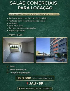 Ponto Comercial para alugar, 40m² no Chácara Peccioli, Jaú