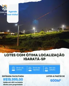 Lote/Terreno à venda, 600m² no , Igaratá