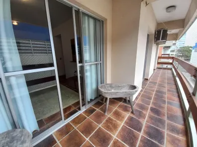 Apartamento com 3 Quartos para alugar, 137m² no Loteamento João Batista Julião, Guarujá