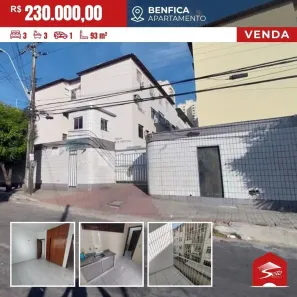 Apartamento com 3 Quartos à venda, 93m² no Benfica, Fortaleza