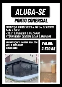 Ponto Comercial para alugar, 32m² no Cidade Nova, Ananindeua