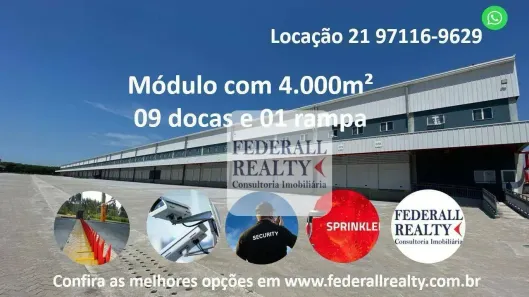 Galpão/Depósito/Armazém para alugar, 4000m² no Parque Duque, Duque de Caxias
