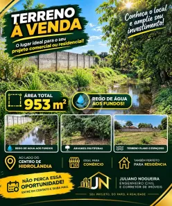 Lote/Terreno à venda, 953m² no , Hidrolândia