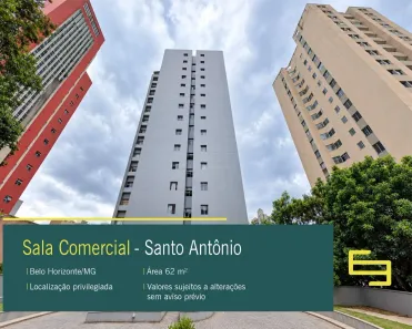 Sala Comercial à venda, 62m² no Santo Antônio, Belo Horizonte