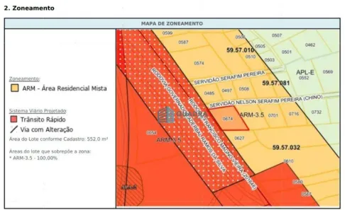 Lote/Terreno à venda, 552m² no Costeira do Pirajubaé, Florianópolis