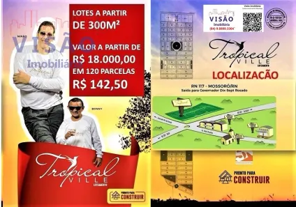 Lote/Terreno à venda, 300m² no Itapetinga, Mossoró