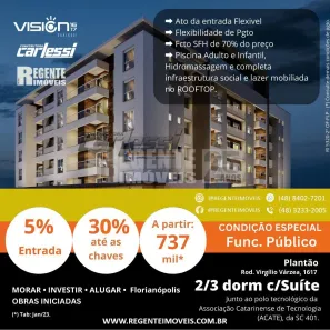 Apartamento com 2 Quartos à venda, 71m² no Saco Grande, Florianópolis