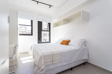 Apartamento com 1 Quarto para alugar, 25m² no República, São Paulo
