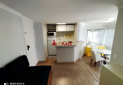 Flat com 1 Quarto para alugar, 47m² no Cidade Monções, São Paulo