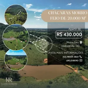 Fazenda/Sítio à venda, 20m² no Zona Rural Hidrolandia, Hidrolândia