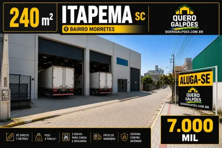Galpão/Depósito/Armazém à venda, 240m² no , Itapema