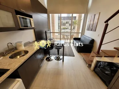 Flat com 1 Quarto para alugar, 45m² no Cidade Monções, São Paulo