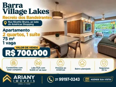 Apartamento com 2 Quartos à venda, 75m² no Recreio dos Bandeirantes, Rio de Janeiro